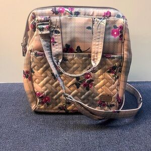 Lug Chewy Lunch Crossbody Bag in Plaid and Floral
